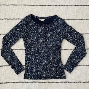 Lucky Brand Navy Fitted Long Sleeve Thermal